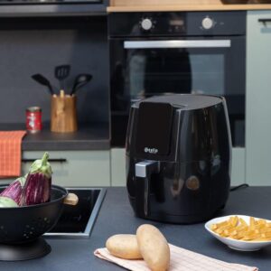Estia Φριτέζα Αέρος Pure Fry 1500w 5lt με Ψηφιακή Οθόνη & 10 Προγράμματα Μαύρο