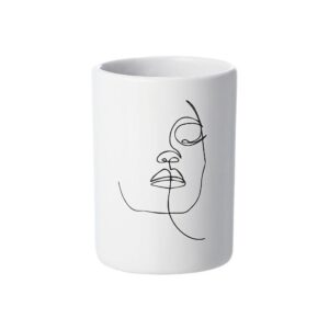 Ποτηράκι Μπάνιου Line Art Λευκό Face