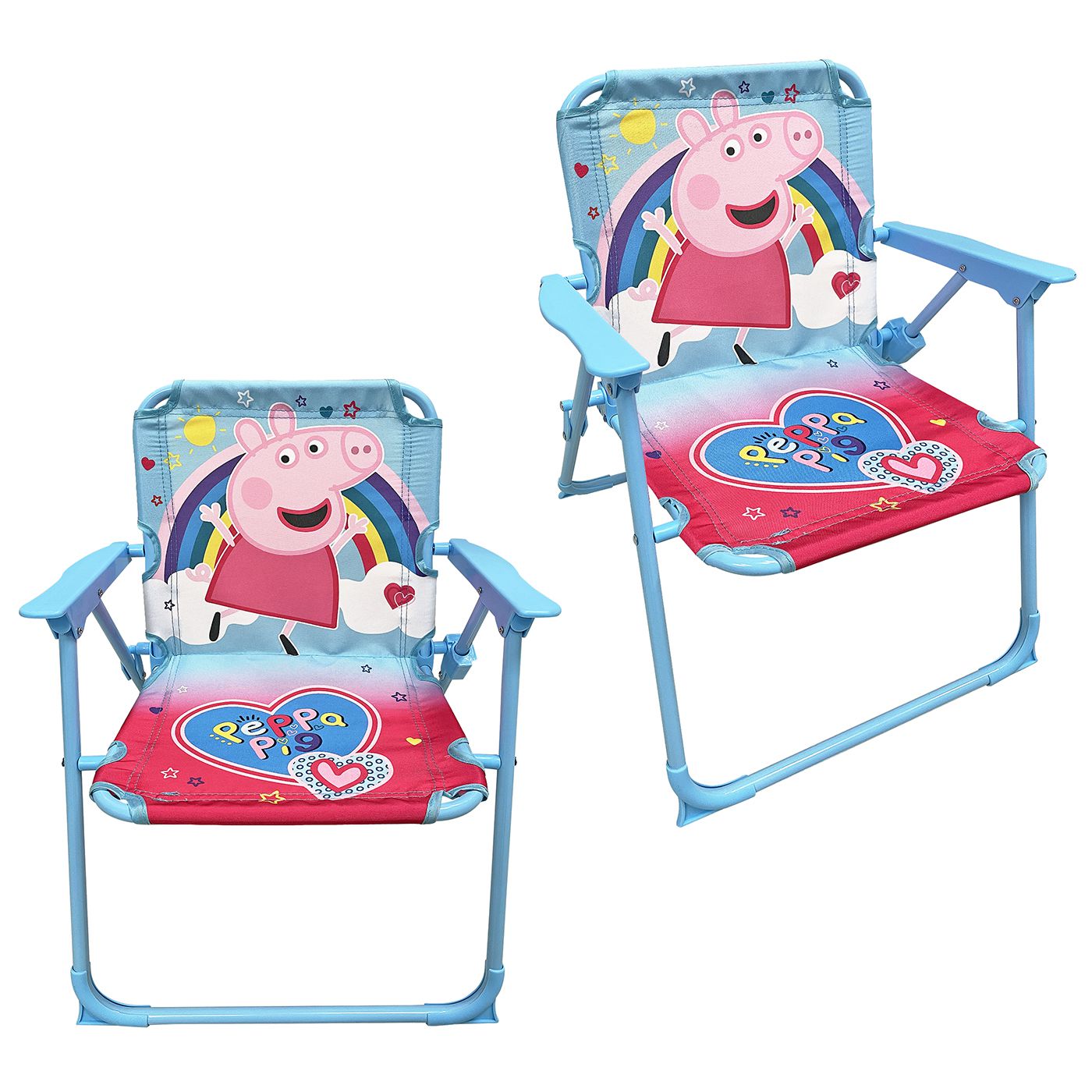 ΚΑΡΕΚΛΑΚΙ ΜΕΤΑΛΛΙΚΟ ΑΝΑΔΙΠΛΩΜΕΝΟ PEPPA PIG 53x38x27cm